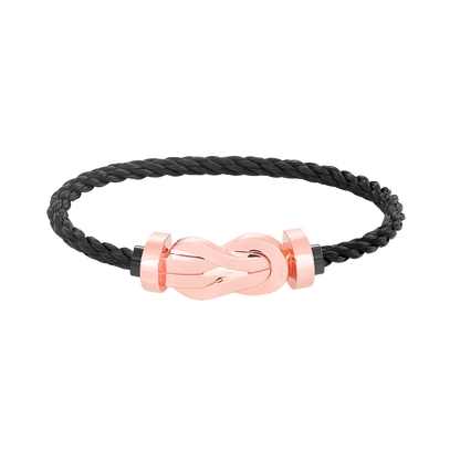 [Super CiCi ]CHANCE LARGE 8 FIGURE BUCKLE NO DIAMOND BRACELET ROSE GOLD
