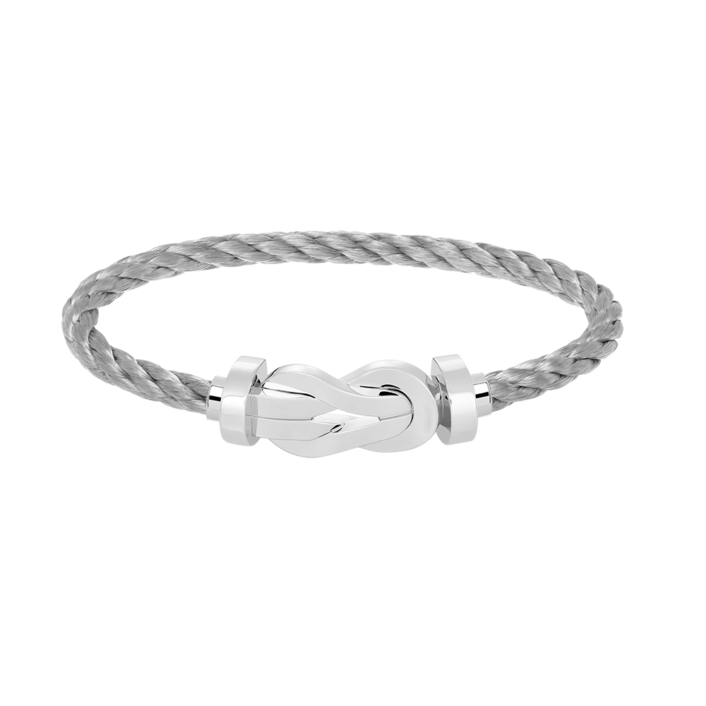[Super CiCi ]CHANCE LARGE 8 FIGURE BUCKLE NO DIAMOND BRACELET SILVER