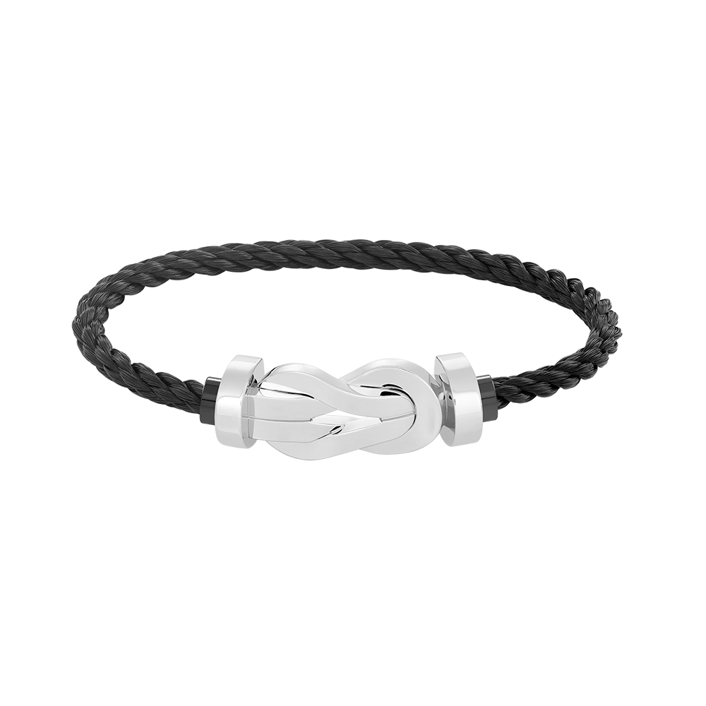 [Super CiCi ]CHANCE LARGE 8 FIGURE BUCKLE NO DIAMOND BRACELET SILVER