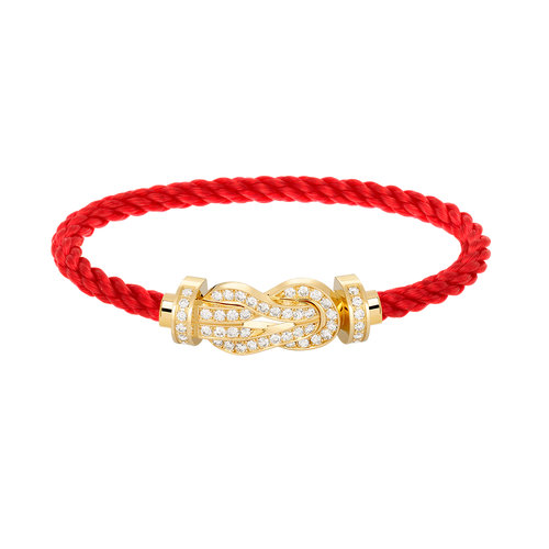 [Super CiCi ]CHANCE LARGE 8 FIGURE BUCKLE FULLDIAMOND BRACELET GOLD