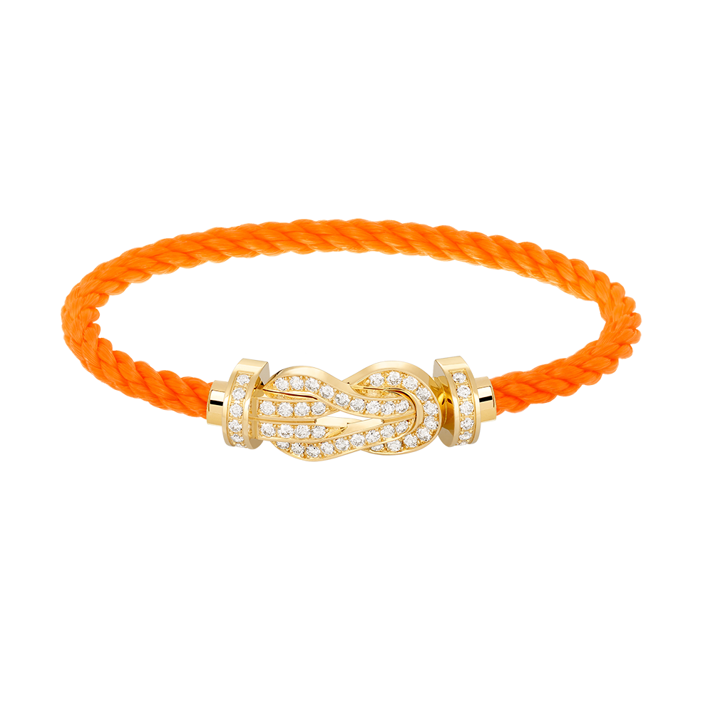 [Super CiCi ]CHANCE LARGE 8 FIGURE BUCKLE FULLDIAMOND BRACELET GOLD