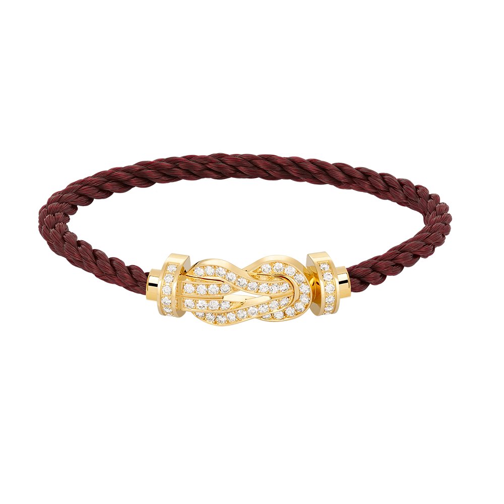[Super CiCi ]CHANCE LARGE 8 FIGURE BUCKLE FULLDIAMOND BRACELET GOLD