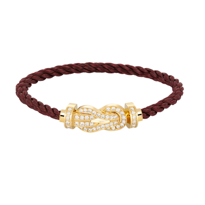 [Super CiCi ]CHANCE LARGE 8 FIGURE BUCKLE FULLDIAMOND BRACELET GOLD