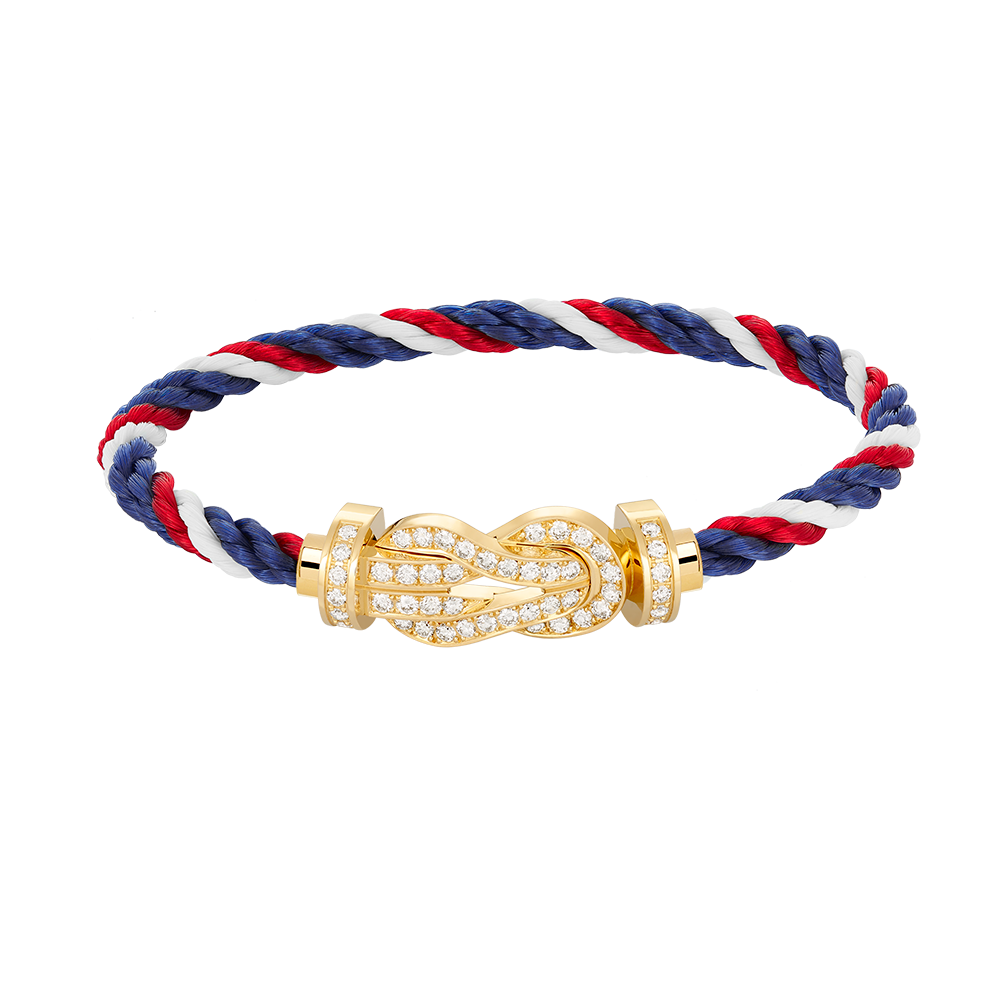 [Super CiCi ]CHANCE LARGE 8 FIGURE BUCKLE FULLDIAMOND BRACELET GOLD