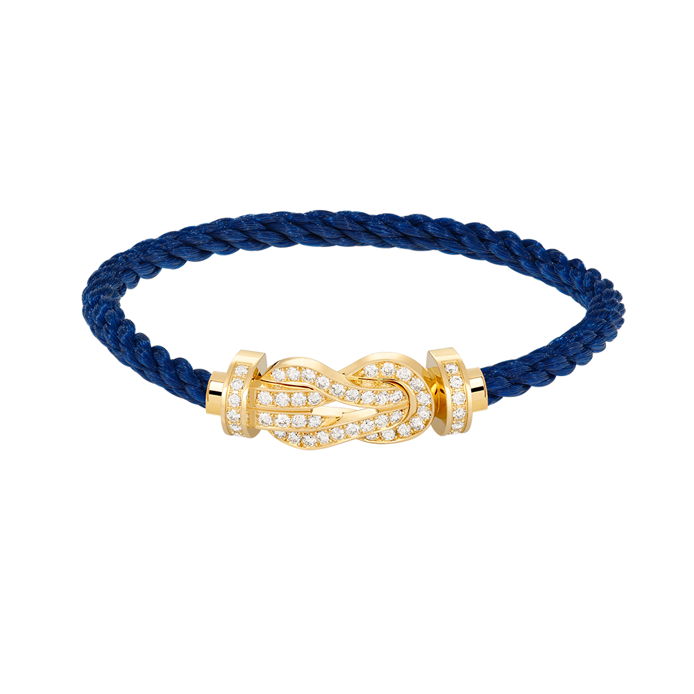 [Super CiCi ]CHANCE LARGE 8 FIGURE BUCKLE FULLDIAMOND BRACELET GOLD