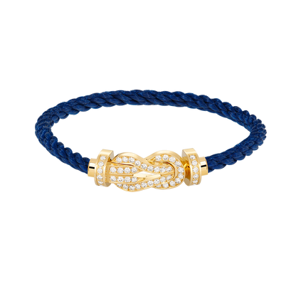 [Super CiCi ]CHANCE LARGE 8 FIGURE BUCKLE FULLDIAMOND BRACELET GOLD