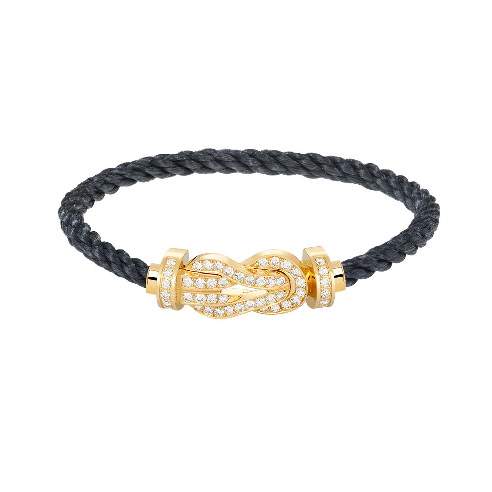 [Super CiCi ]CHANCE LARGE 8 FIGURE BUCKLE FULLDIAMOND BRACELET GOLD