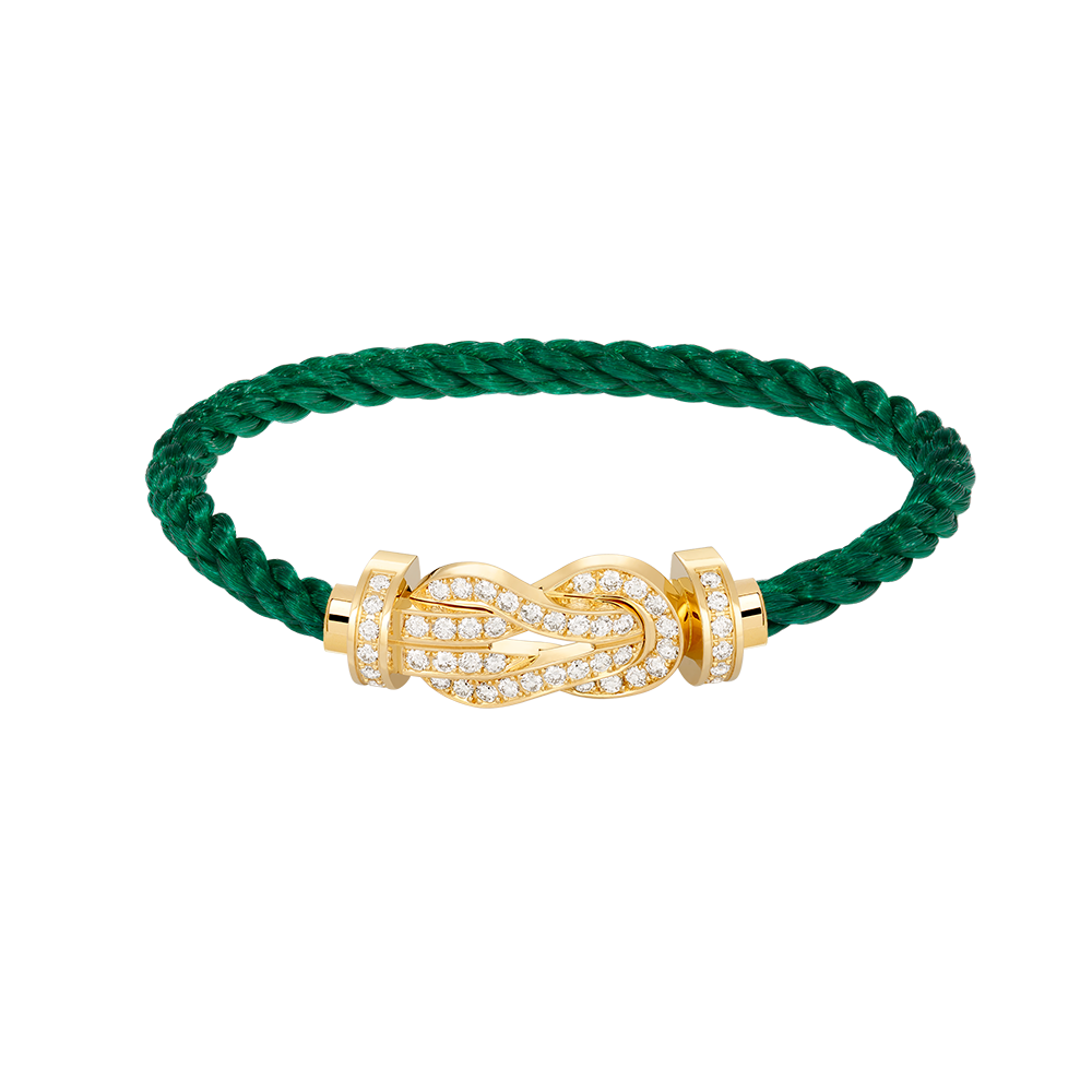 [Super CiCi ]CHANCE LARGE 8 FIGURE BUCKLE FULLDIAMOND BRACELET GOLD
