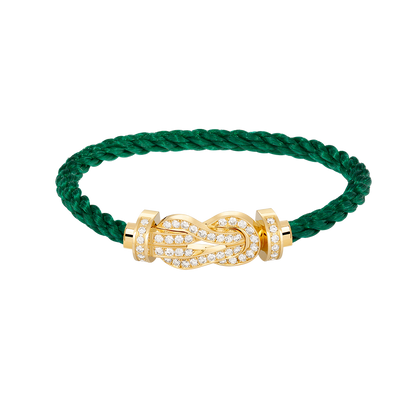 [Super CiCi ]CHANCE LARGE 8 FIGURE BUCKLE FULLDIAMOND BRACELET GOLD