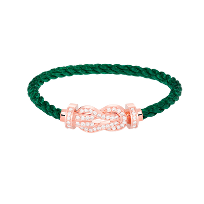 [Super CiCi ]CHANCE LARGE 8 FIGURE BUCKLE FULL DIAMOND BRACELET ROSE GOLD