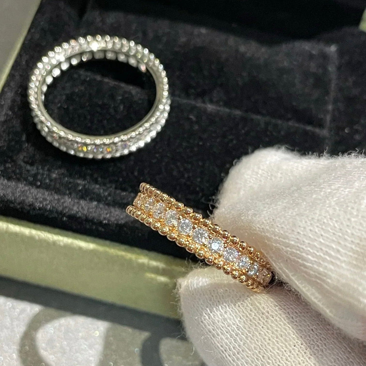 [Super CiCi ]PERLEE DIAMOND SILVER RING