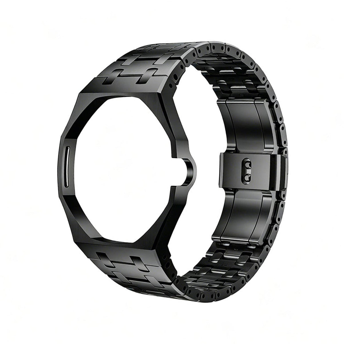[Super CiCi]OAK POP BLACK STEEL CASE & SILICONE STRAP