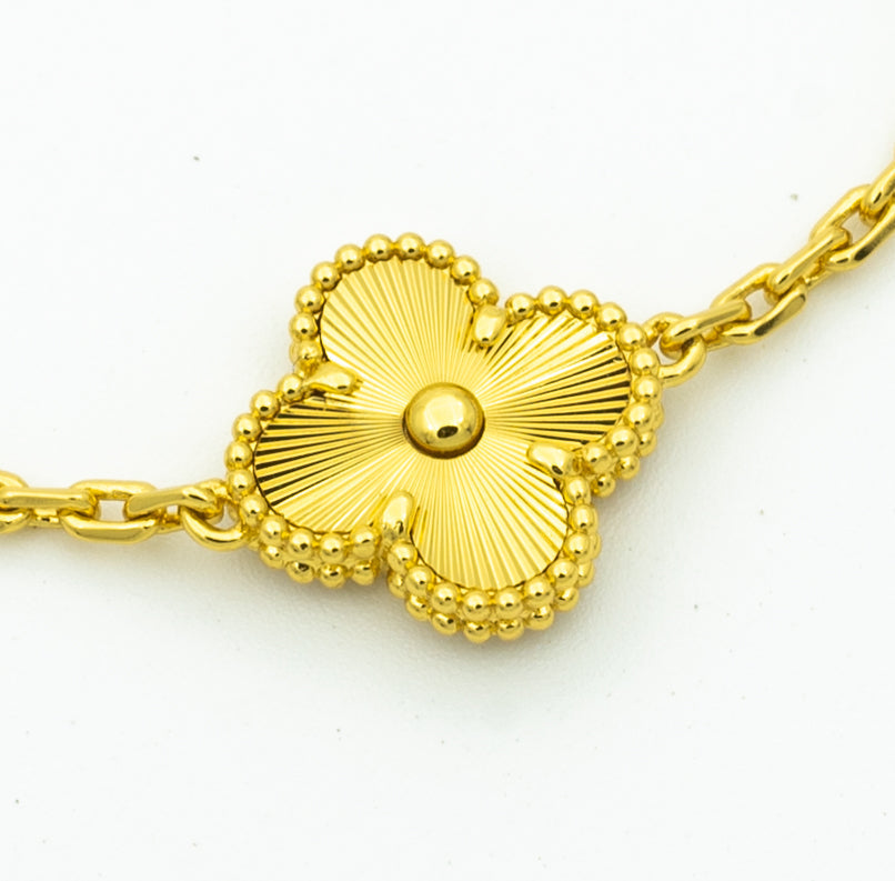 [Super CiCi ] CLOVER 5 MOTIF LASER BRACELET COLLECTION