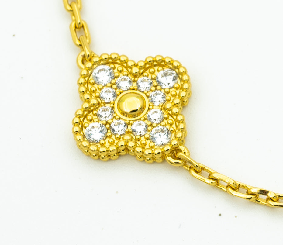 [Super CiCi ] CLOVER 5 MOTIF LASER BRACELET COLLECTION