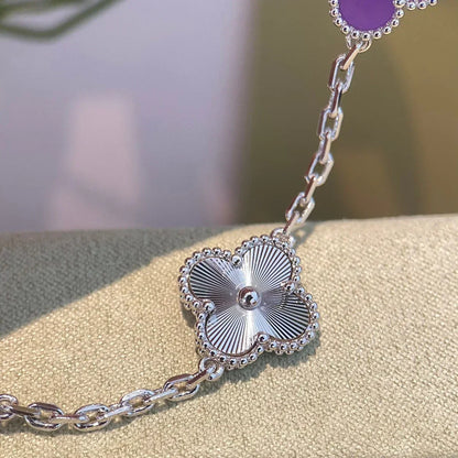 [Super CiCi ] CLOVER 5 MOTIF VIOLET BRACELET COLLECTION