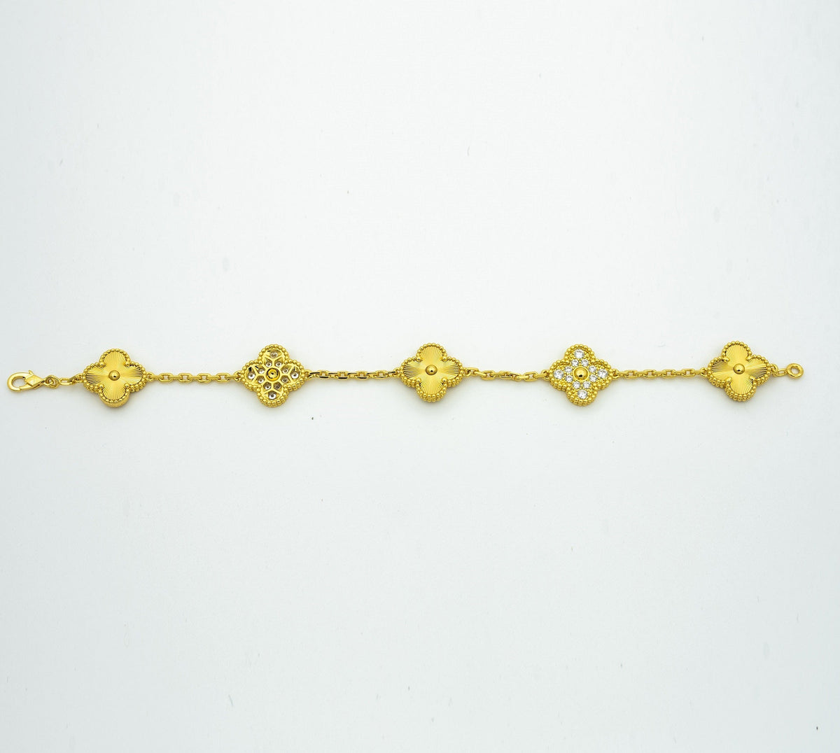 [Super CiCi ] CLOVER 5 MOTIF LASER BRACELET COLLECTION