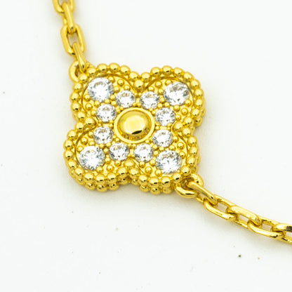[Super CiCi ] CLOVER 5 MOTIF LASER BRACELET COLLECTION