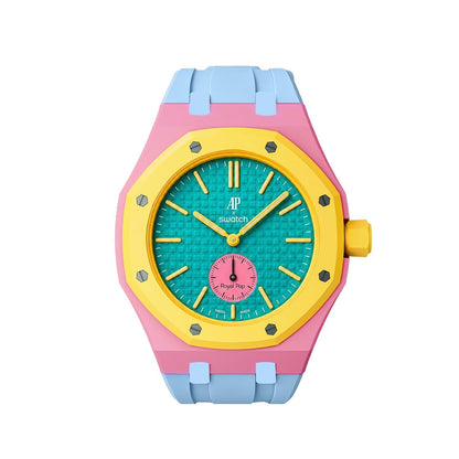 [Super CiCi]Royal Oak Pop Exclusive Bioceramic Case & Silicone Strap Mix Color