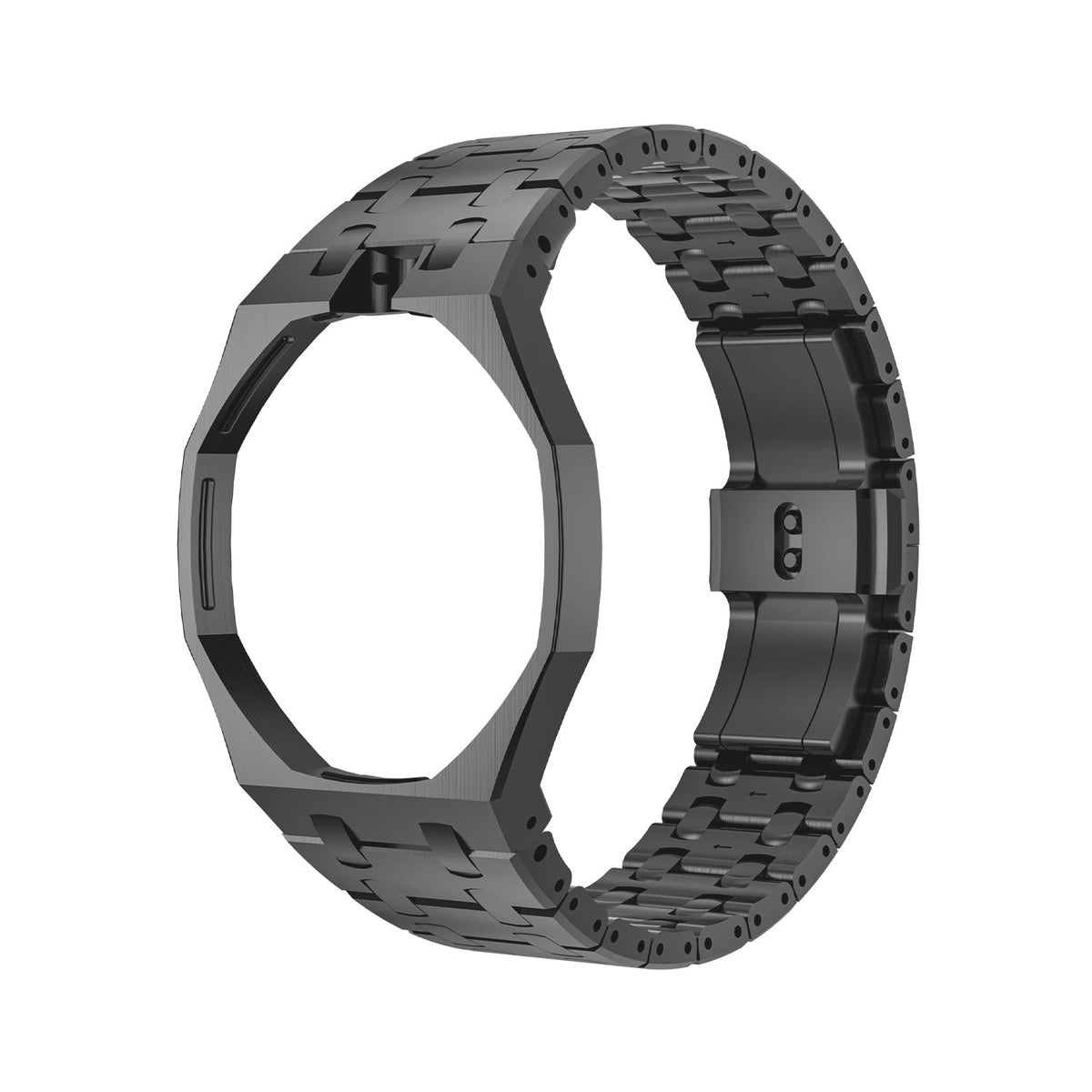 [Super CiCi]OAK POP BLACK STEEL CASE & SILICONE STRAP