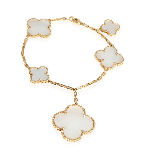 [Super CiCi ]MAGIC CLOVER MOP GOLD BRACELET 5 MOTIFS