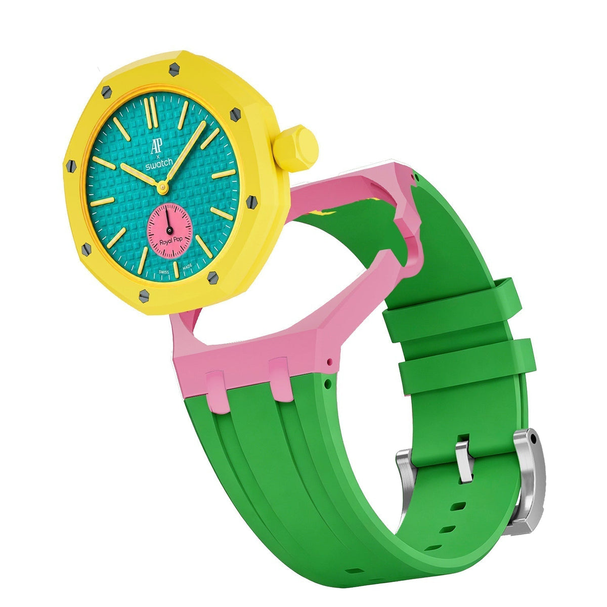 [Super CiCi]Royal Oak Pop Exclusive Bioceramic Case & Silicone Strap Mix Color