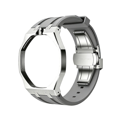 [Super CiCi]OAK POP GRAY STEEL SILICONE STRAP