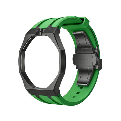 [Super CiCi]OAK POP BLACK STEEL CASE & SILICONE STRAP