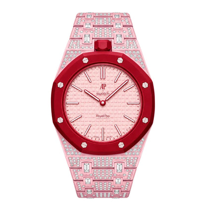 [Super CiCi]Royal Oak Pop Exclusive Bioceramic Case & Bioceramic Strap Full Diamond