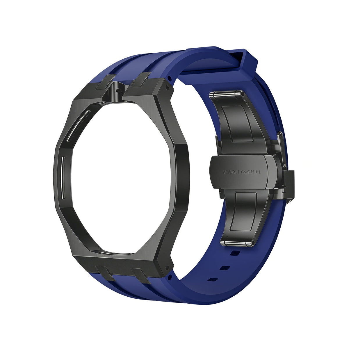 [Super CiCi]OAK POP BLACK STEEL CASE & SILICONE STRAP