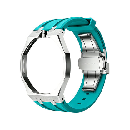 [Super CiCi]OAK POP SKY BLUE STEEL SILICONE STRAP