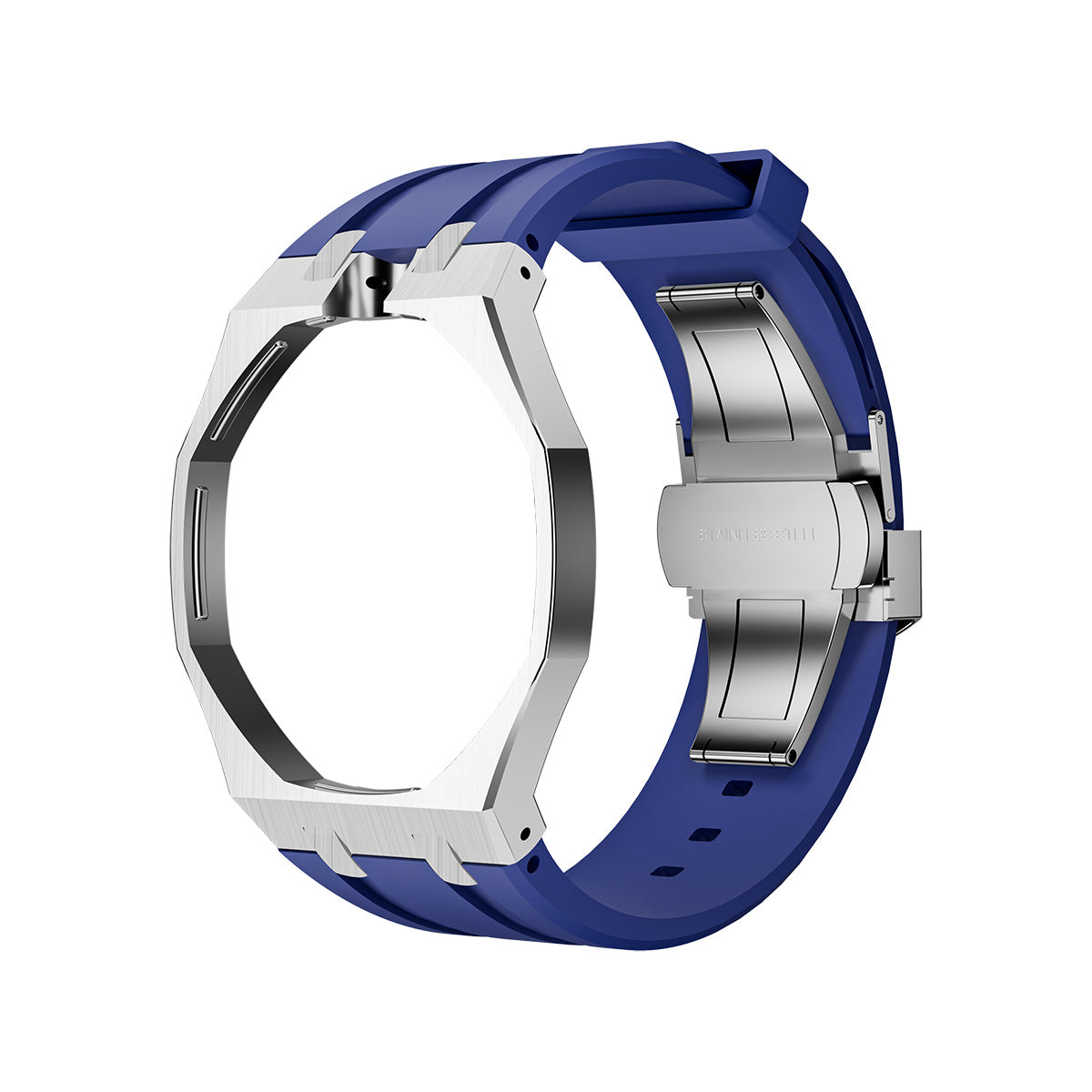 [Super CiCi]OAK POP DARK BLUE STEEL SILICONE STRAP