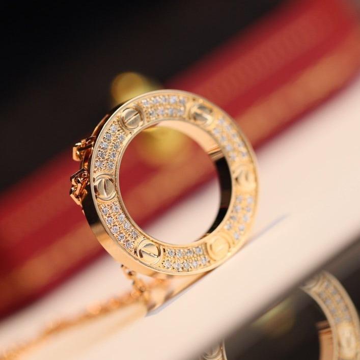 [Super CiCi ]LOVE NECKLACE ADJUSTABLE ROSE GOLD