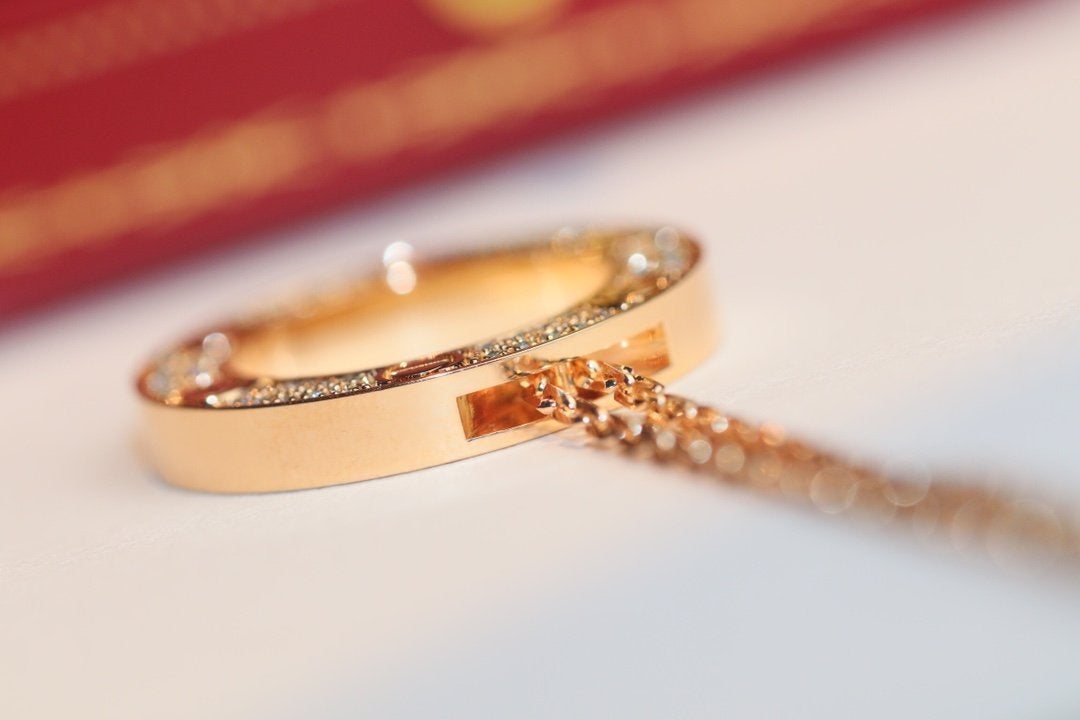 [Super CiCi ]LOVE NECKLACE ADJUSTABLE ROSE GOLD