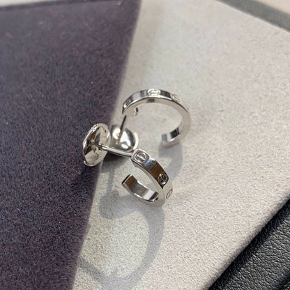 [Super CiCi ]LOVE EARRINGS 2.65MM SILVER