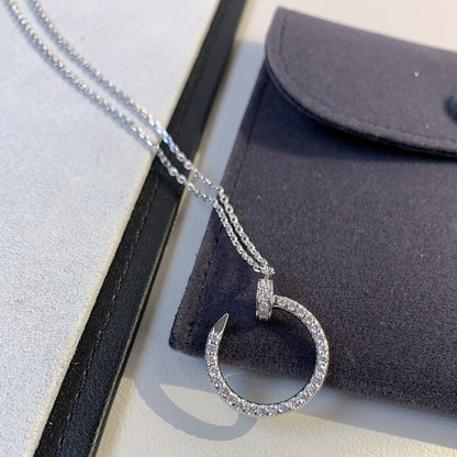 [Super CiCi ]JUSTE NECKLACE SILVER DIAMONDS
