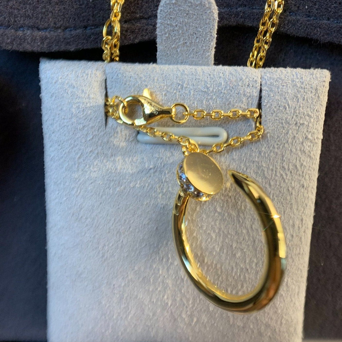 [Super CiCi ]JUSTE NECKLACE GOLD DIAMONDS