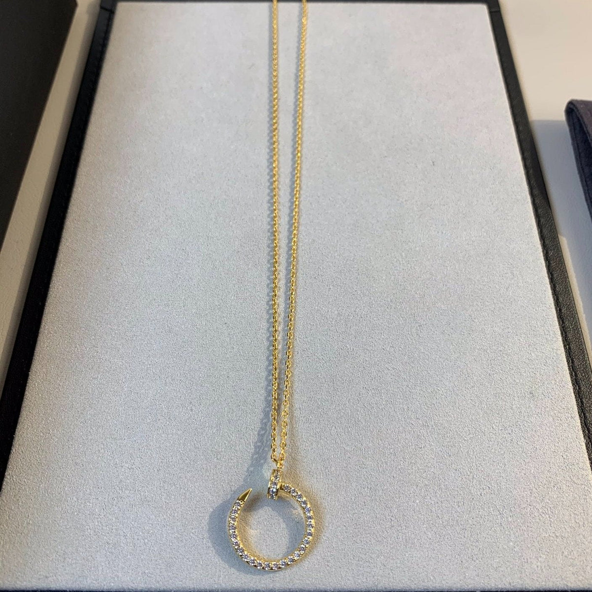 [Super CiCi ]JUSTE NECKLACE GOLD DIAMONDS