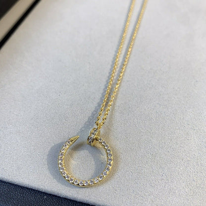 [Super CiCi ]JUSTE NECKLACE GOLD DIAMONDS