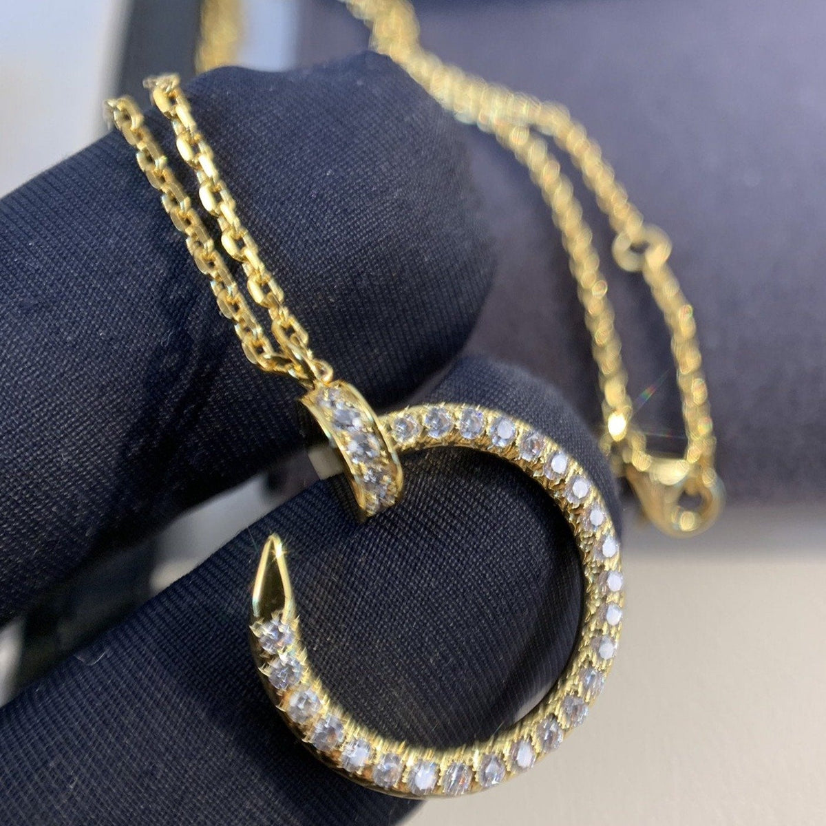 [Super CiCi ]JUSTE NECKLACE GOLD DIAMONDS