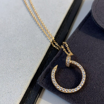 [Super CiCi ]JUSTE NECKLACE PINK GOLD DIAMONDS