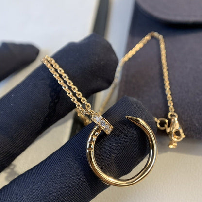 [Super CiCi ]JUSTE NECKLACE PINK GOLD DIAMONDS