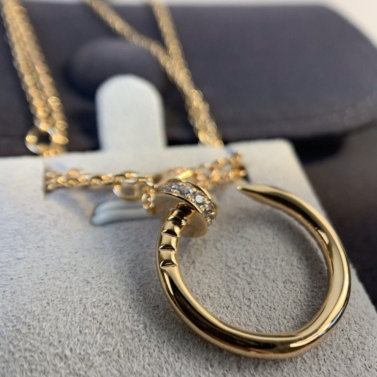 [Super CiCi ]JUSTE NECKLACE PINK GOLD DIAMONDS