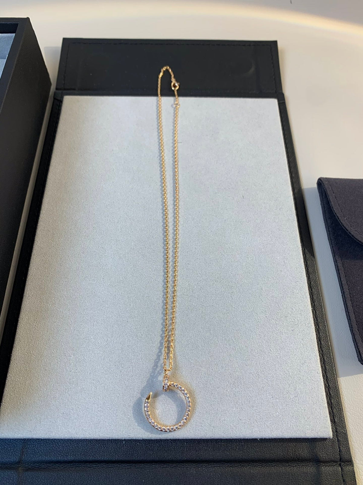 [Super CiCi ]JUSTE NECKLACE PINK GOLD DIAMONDS