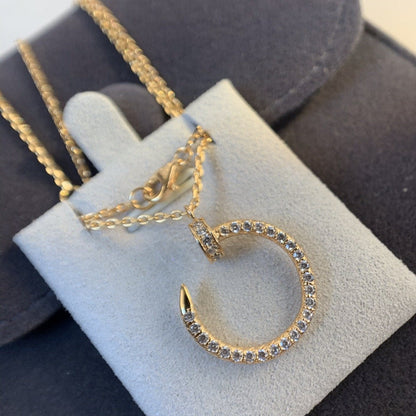 [Super CiCi ]JUSTE NECKLACE PINK GOLD DIAMONDS