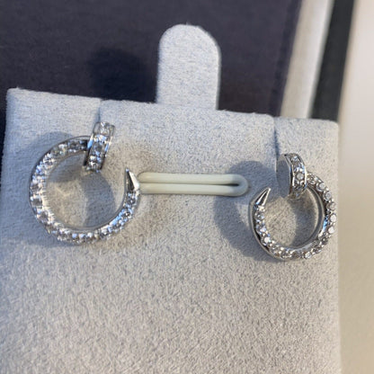 [Super CiCi ]JUSTE EARRINGS SILVER DIAMONDS