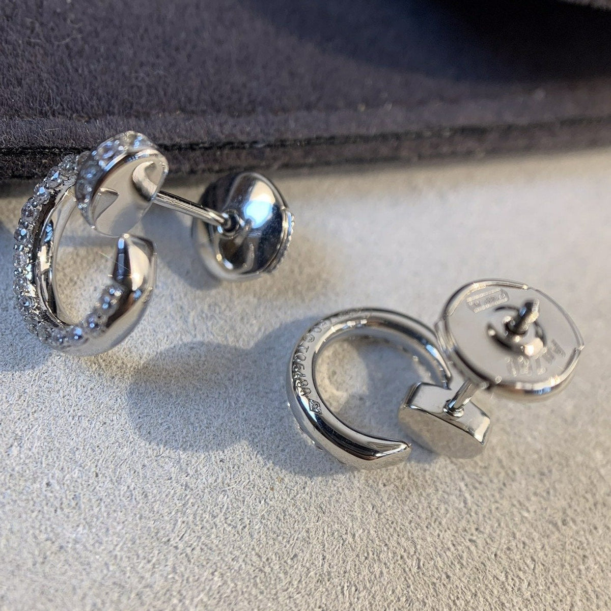 [Super CiCi ]JUSTE EARRINGS SILVER DIAMONDS