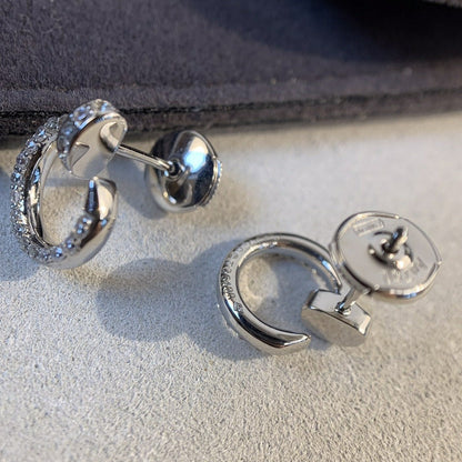 [Super CiCi ]JUSTE EARRINGS SILVER DIAMONDS