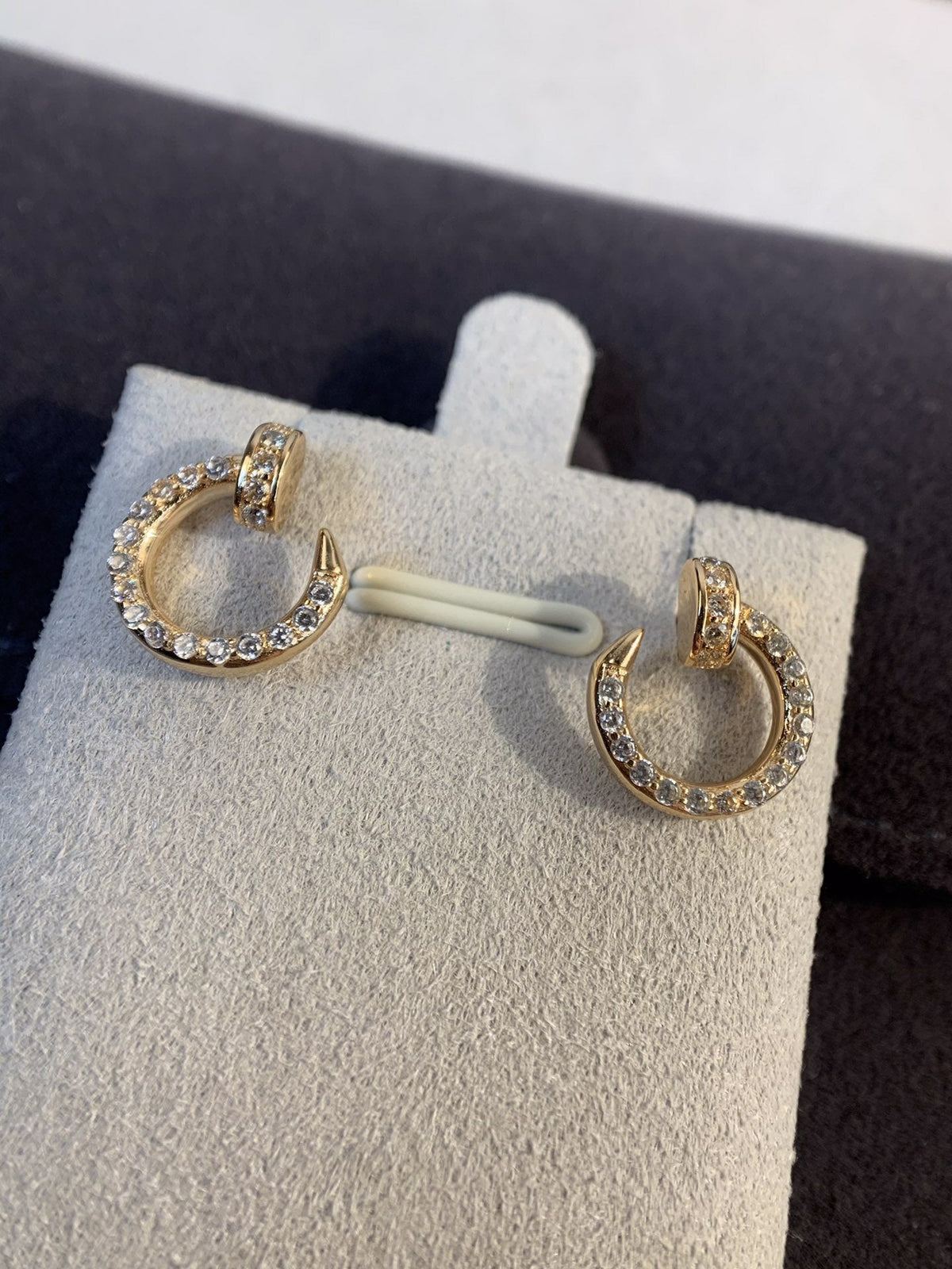 [Super CiCi ]JUSTE EARRINGS GOLD DIAMONDS
