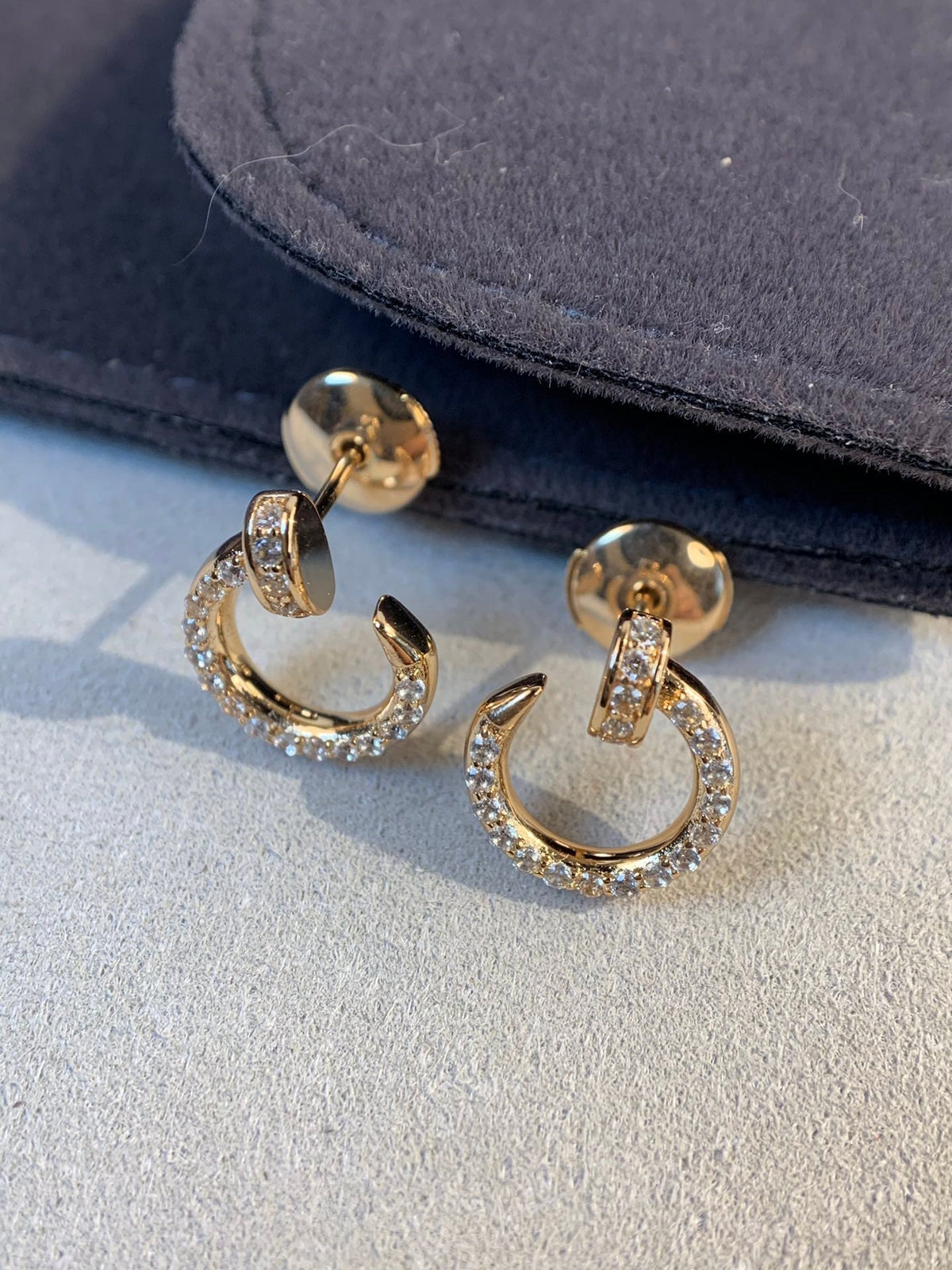 [Super CiCi ]JUSTE EARRINGS GOLD DIAMONDS