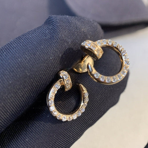 [Super CiCi ]JUSTE EARRINGS GOLD DIAMONDS